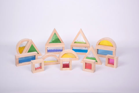 12SE039 - Activity Set Rainbow Blocks 16pc