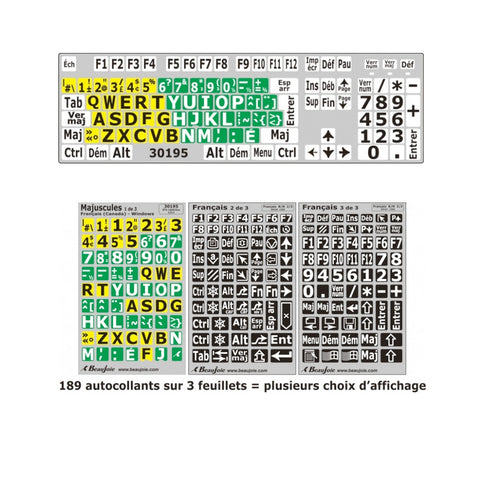 16AU006 - Computer Keyboard Stickers