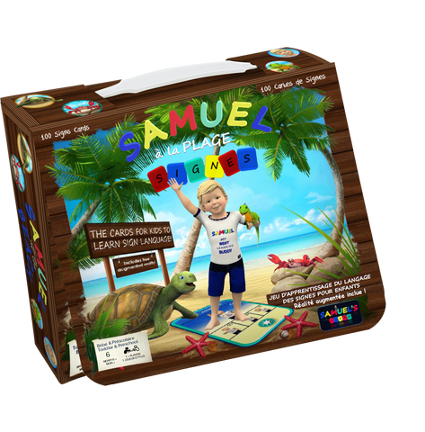 86AU009 - Samuel at the beach sign cards