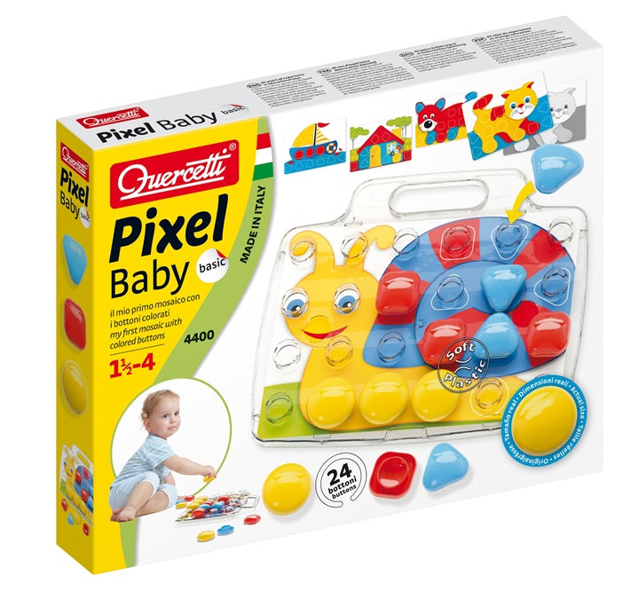 Quercetti Stick Mosaic Starter Set Baby - FntaColor - 33 Parts - 4400