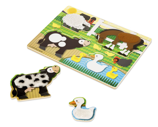 26JC055 - Melissa & Doug Touch and Feel Puzzle