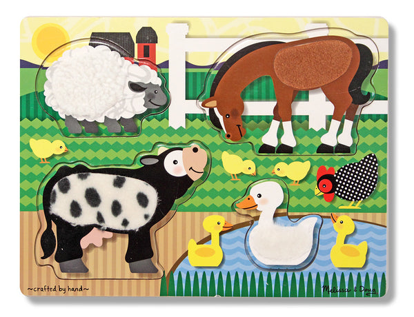26JC055 - Melissa & Doug Touch and Feel Puzzle
