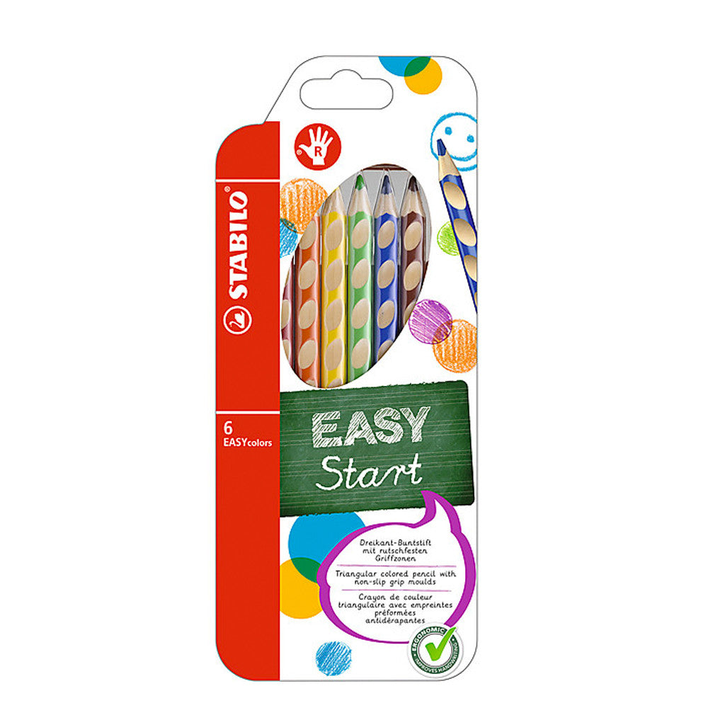 49MF146 - Coloring Pencils Easy Color 6 Pack