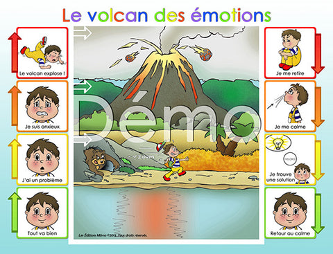 15AU004 - Les Pictogrammes Le Volcan des Emotions