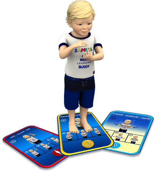 86AU009 - Samuel at the beach sign cards