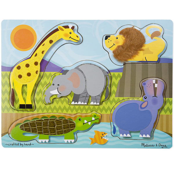 26JC055 - Melissa & Doug Touch and Feel Puzzle